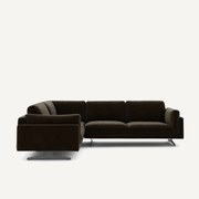 Hoekbank fluweel, César