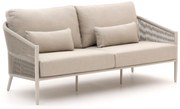 Loungebank Tuin Bellagio   | Aluminium | 3 personen | Tuinbank Beige | 188cm | Incl. kussens | Kees Smit Tuinmeubelen