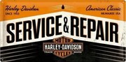 Metalen bord Harley-Davidson - Service & Repair