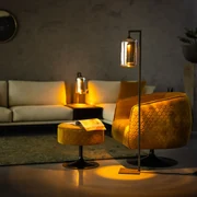 ETH The John Zwarte Vloerlamp Met Rookglas