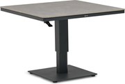 Tuintafel vierkant 90 x 90 cm Grijs Tivano in hoogte verstelbare