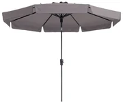 Madison Parasol Flores Luxe rond 300 cm taupe