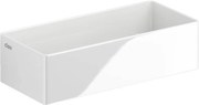 Clou New Flush 3.1 fontein zonder kraangat met afvoerplug 38x18cm wit keramiek