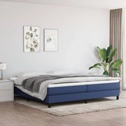 vidaXL Boxspringframe stof blauw 200x200 cm