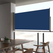 vidaXL Tuinscherm uittrekbaar 60x300 cm blauw