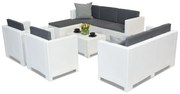 Colorado Relax Corner 8 witte Bica technorattan loungemeubelset