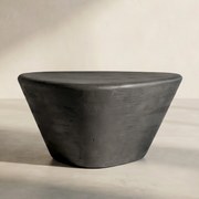 Eleonora Mila Organische Bijzettafel Mangohout Zwart - 70 X 53cm.