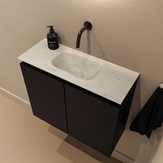 Mondiaz Ture DLux toiletmeubel 60cm urban met wastafel opalo midden zonder kraangat