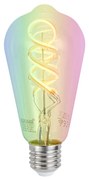 Smart E27 dimbare LED lamp ST64 helder RGBW 4W 250 lm 2700K