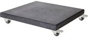 AVH parasolvoet 120 kg met 4 wielen donker zwart graniet
