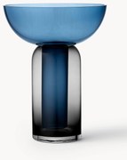 Mondgeblazen glazen vaas Torus, H 33 cm