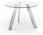 Kave Home Carib Ronde Glazen Eettafel 110 Cm