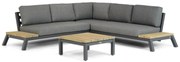 4 Seasons Outdoor Seasons Empire/Riviera Loungeset Aluminium Grijs 4-delig