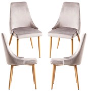 Pak 4 Stoik Houten Stoelen