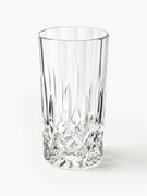 Longdrinkglazen George met kristalreliëf, 4-delig