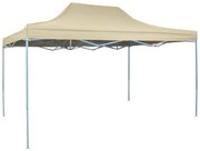 vidaXL Vouwtent pop-up 3x4,5 m crèmewit