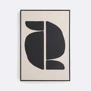 Doek in bedrukt linnen 70x100 cm, Lodga