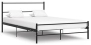 vidaXL Bedframe metaal zwart 120x200 cm