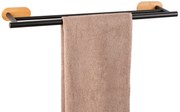 Wenko Orea Turbo-Loc Bamboo handdoekhouder duo zwart mat