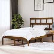 vidaXL Bedframe massief grenenhout honingbruin 140x200 cm