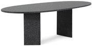 Dining Tuintafel ovaal 240 x 120 cm Graniet Grijs