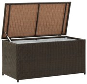 vidaXL Tuinbox 100x50x50 cm poly rattan bruin