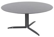 4 Seasons Outdoor Embrace tafel met HPL blad Ø 160 cm slate grey SALE  Tuintafel    antraciet weerbestendig