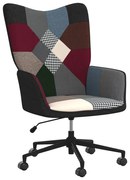 vidaXL Relaxstoel patchwork stof