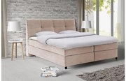 Goossens Basic Boxspring Compleet Gusta, Vlak 180 x 200 cm (=2x 90 x 200 cm) met hoofdbord