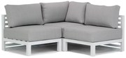 Hoek loungeset 2 personen Aluminium Wit  Santika Furniture Santika Jaya