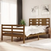 vidaXL Bedframe massief grenenhout honingbruin 120x200 cm