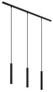 Modern railsysteem met 3 hanglampen zwart 1-fase - Slimline Keno G9 Binnenverlichting Lamp