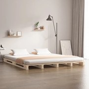 vidaXL Bedframe massief grenenhout 140x200 cm