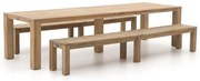 + 15% kassakorting | Picknickset ROUGH  | 10 personen | Tuinset teakhout | 3-delig | Kees Smit Tuinmeubelen
