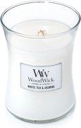 WoodWick geurkaars - Medium Hourglass - White Tea&amp;Jasmine