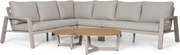 Hoek loungeset 6 personen Aluminium Zand/Beige  Lifestyle Garden Furniture Melone