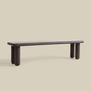 Houten Eettafelbank Met Ronde Poten 200 Cm