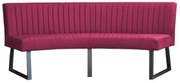 Eetkamerbank - Hengelo - stof Element fuchsia 19 - geschikt voor ovale tafel 240 cm