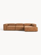 Modulaire leren hoekbank Lennon (4-zits)