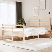 vidaXL Bedframe massief grenenhout 135x190 cm 4FT6 Double