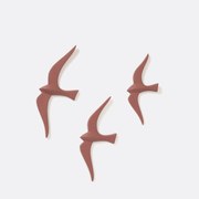 Set van 3 decoratieve vogels voor aan de wand, Tuga
