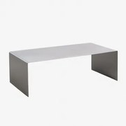 Rectangulaire Salontafel 110x55 Cm In Roestvrij Staal Rinno Roestvrij Staal - Sklum