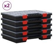 vidaXL Assortimentsdozen 10 st 40x30x5 cm polypropeen