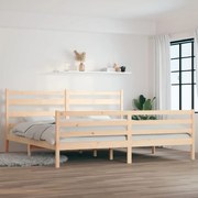 vidaXL Bedframe massief grenenhout 200x200 cm