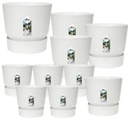 10x Pot elho Greenville wit (5x D14x13, 1x D24xH23, 3x D30xH28, 1x D39xH37)