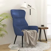 vidaXL Relaxstoel stof blauw