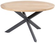 Prado dining tuintafel 130 cm rond teak met alu onderstel Taste 4SO