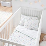 Dekbedovertrek voor babybed in perkal, Elliot
