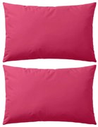 vidaXL Buitenkussens 60x40 cm roze 2 st