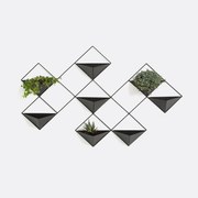 Metalen bloemenrek voor aan de muur Ikebana